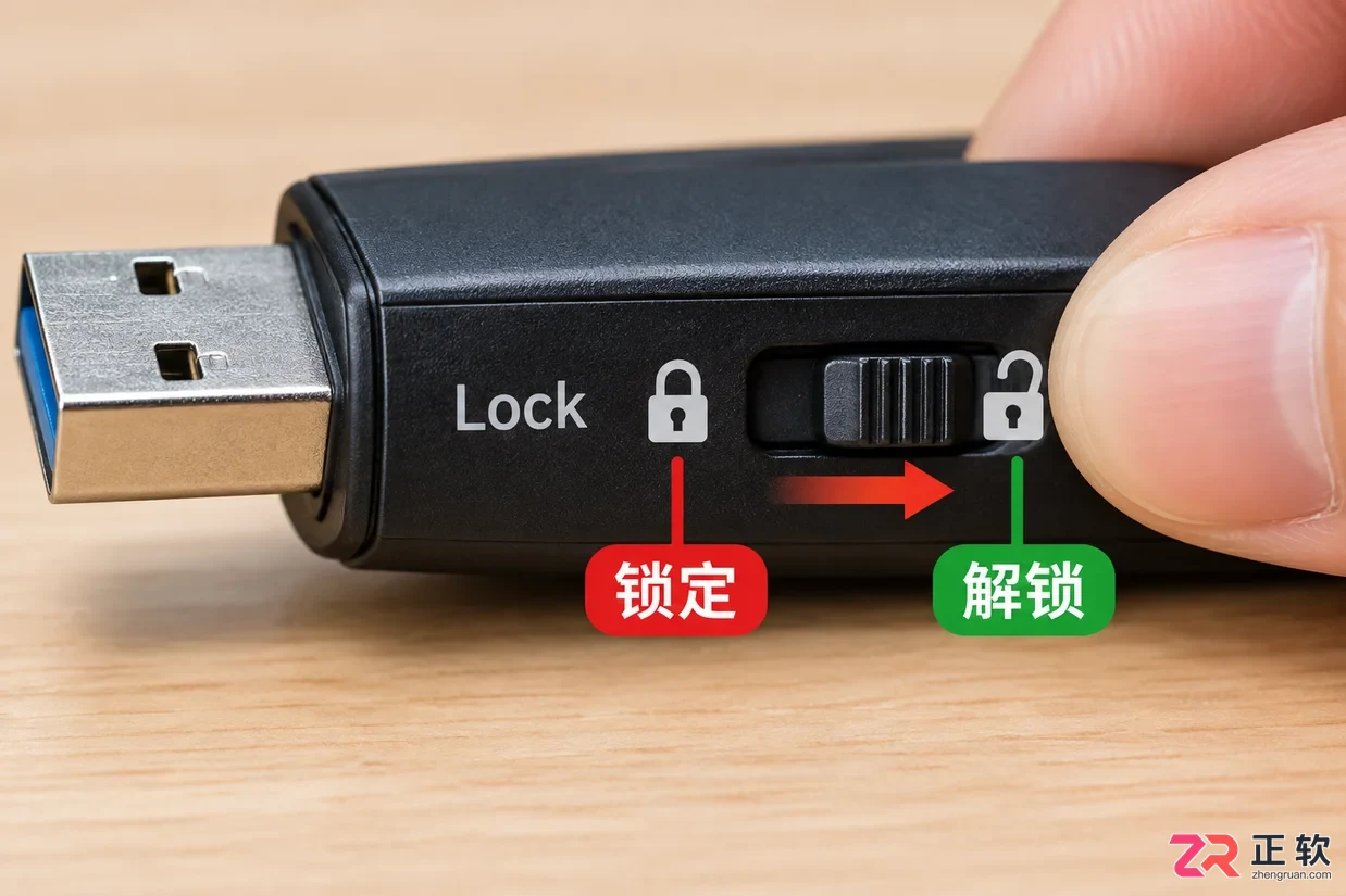 u盘文件无法删除磁盘被写保护解除方法教程