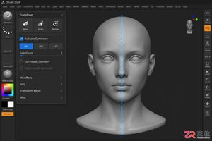 zbrush对称在哪打开详细设置教程