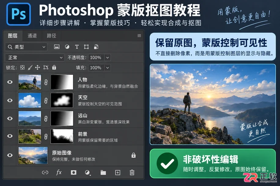 photoshop蒙版抠图教程视频详细步骤讲解