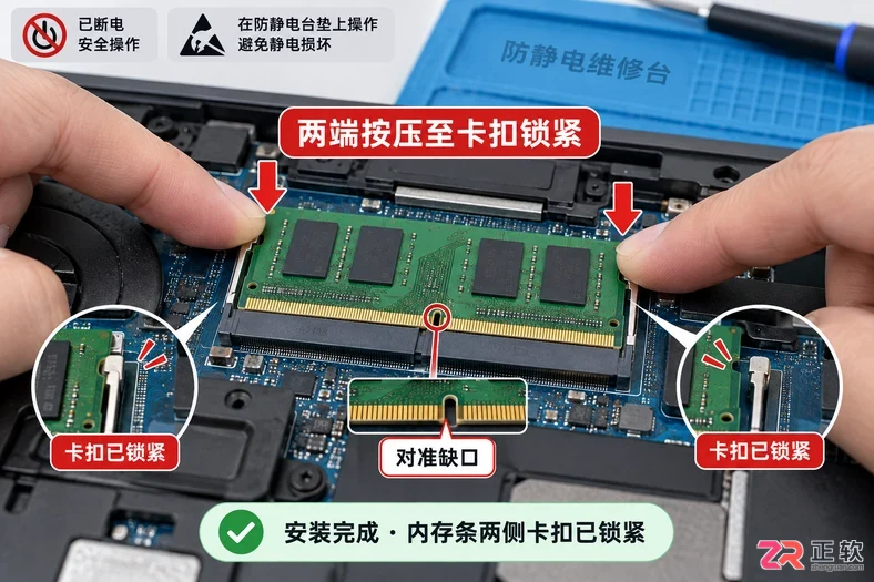 笔记本加内存条后无法开机怎么办及解决方法
