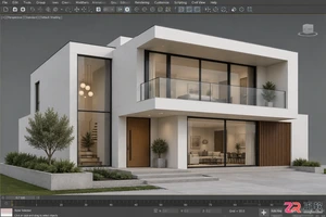 3dmax建筑建模步骤详解：从零开始完成房屋建模与效果图制作