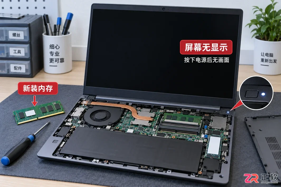 笔记本加内存条后无法开机怎么办及解决方法