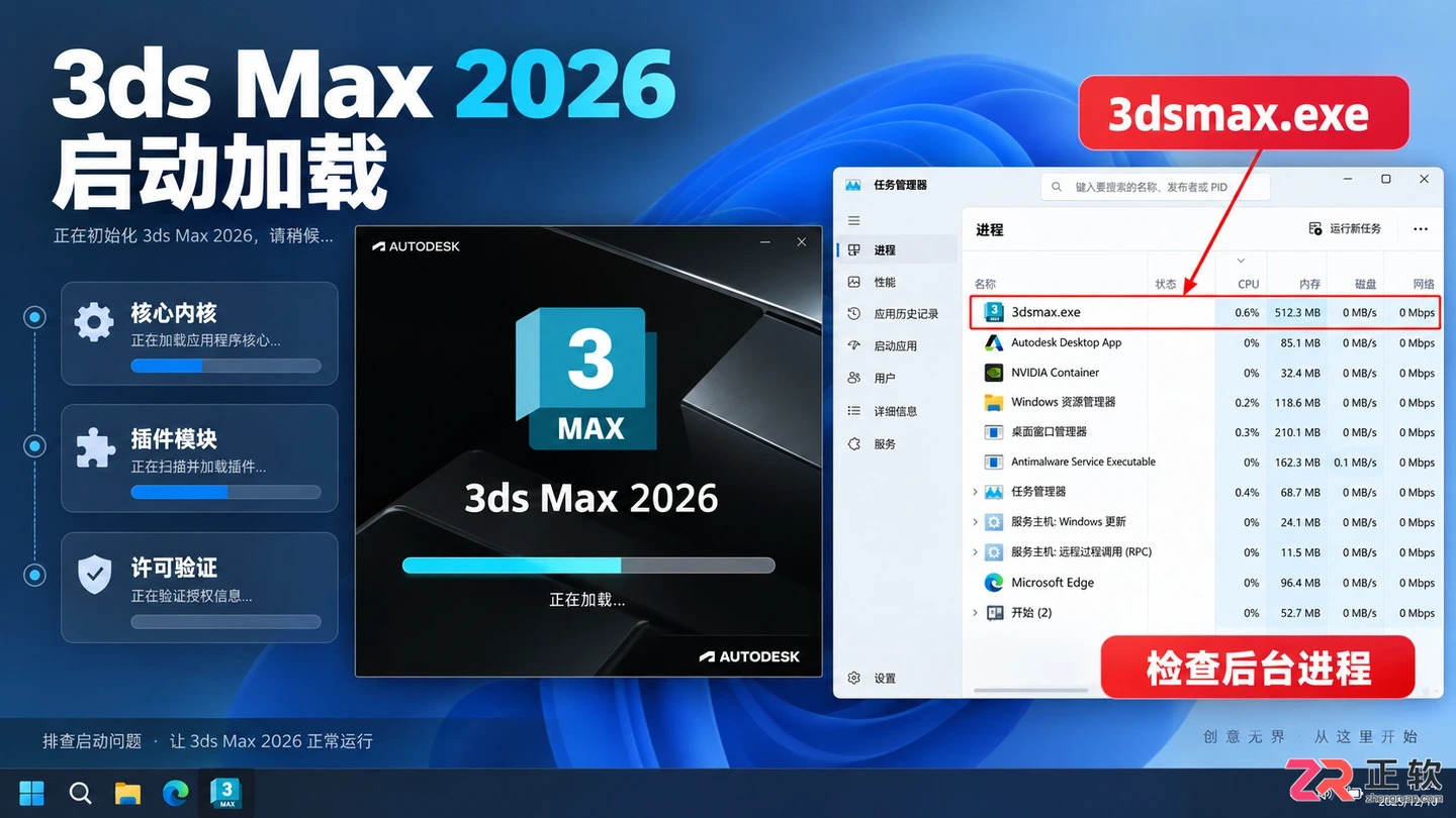 3dmax 2025卸载后安装2026打不开怎么办?