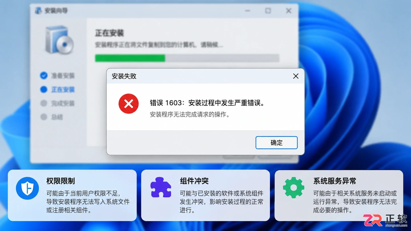 3dmax安装错误1603怎么解决?原因与修复方法