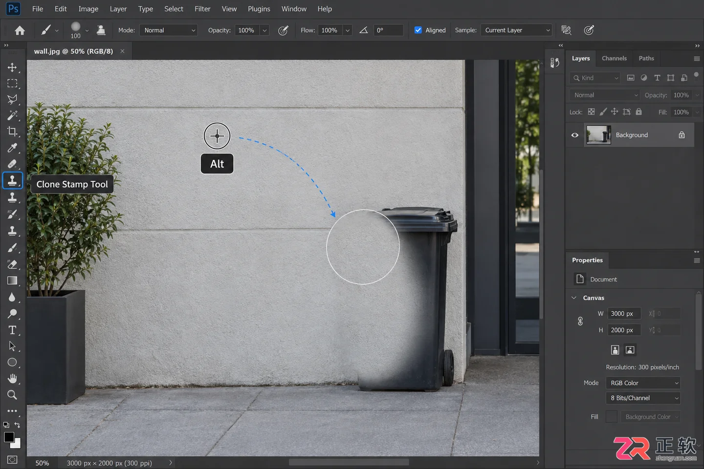 Photoshop污点修复与仿制图章工具的使用场景对比
