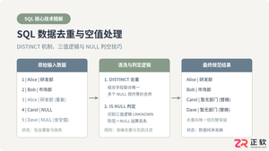 SQL数据去重与空值处理：DISTINCT及NULL值判断技巧