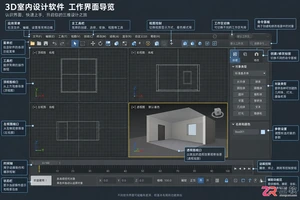 3dmax室内设计效果图怎么做？全套建模与制作步骤教程