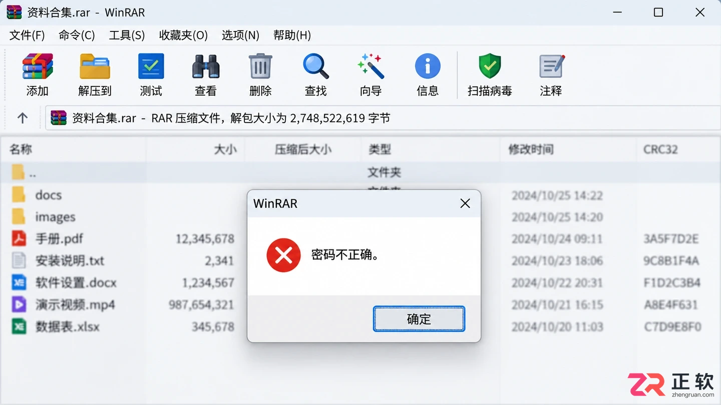 WinRAR加密压缩包忘记密码还能找回吗？