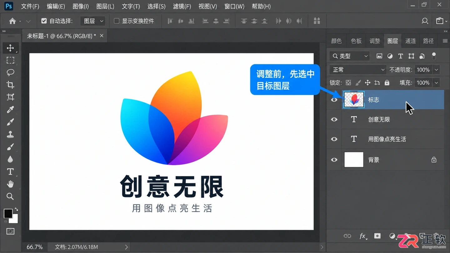 Photoshop图层大小怎么调整？等比例缩放与尺寸设置