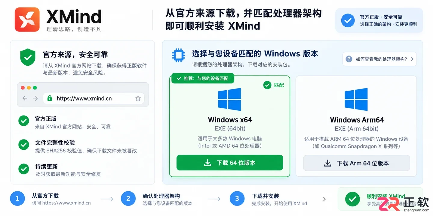 Windows系统下载并安装XMind的详细步骤
