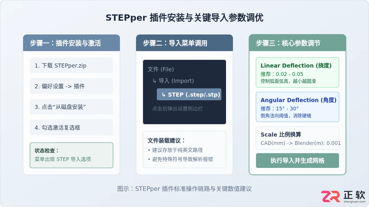 blender打不开step文件吗？教你正确导入STEP文件
