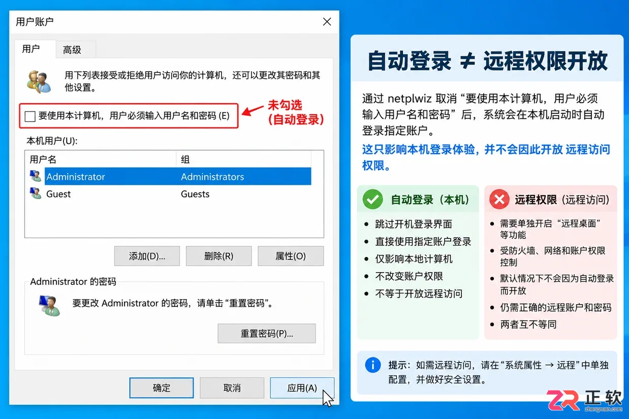 win10取消开机密码后远程访问电脑会受影响吗？