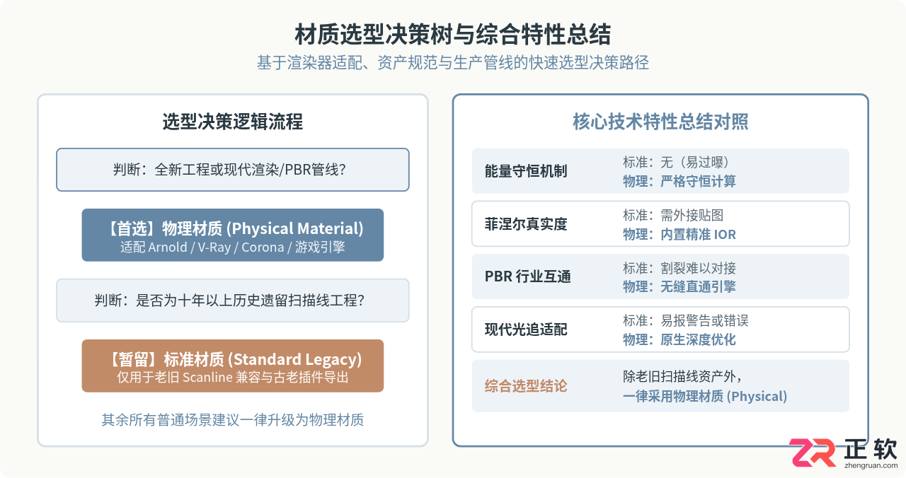 3ds Max物理材质与标准材质的区别及选择建议