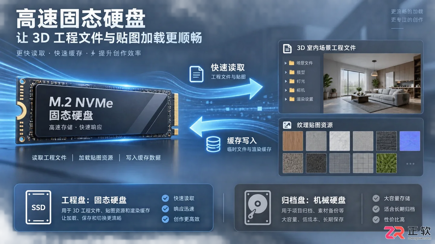 3dmax渲染吃什么配置?主要看CPU 显卡还是内存性能