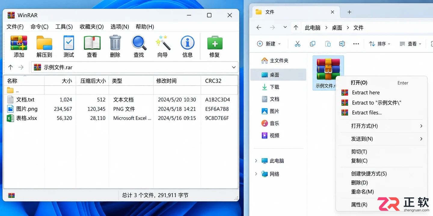 WinRAR右键解压菜单英文是什么原因