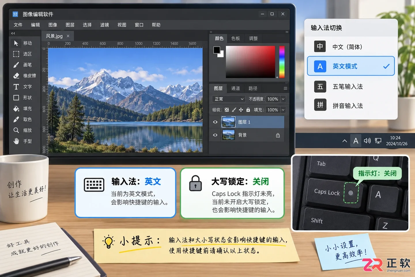 Photoshop快捷键用不了怎么办?按了没反应的原因及恢复方法