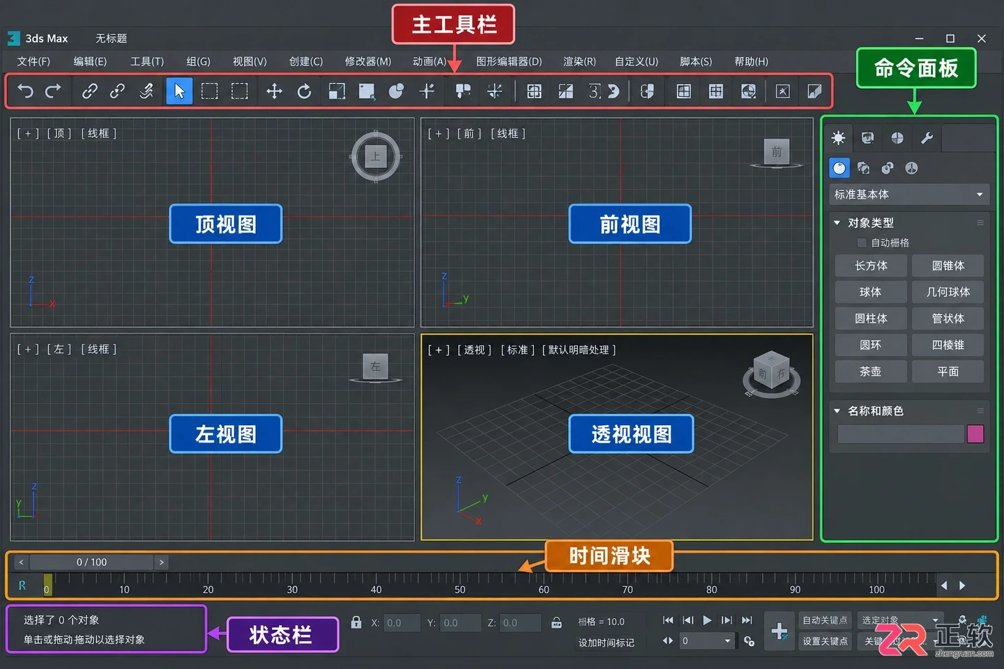 3dmax建模基础教学 图解从零开始