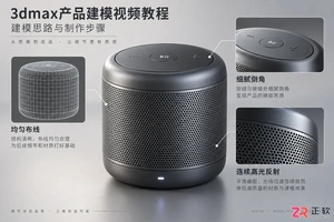 3dmax产品建模视频教程:建模思路与制作步骤