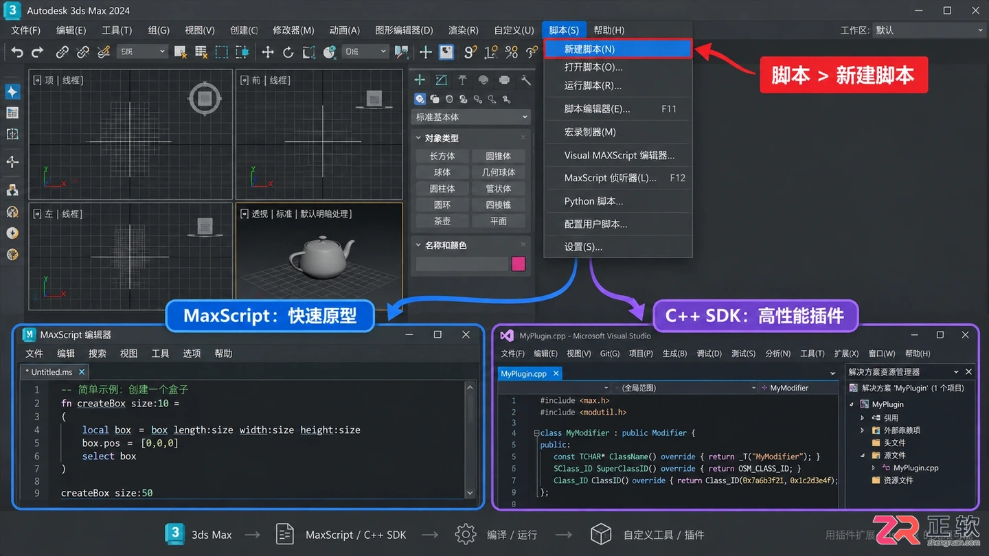 3dmax插件开发入门教程:工具 语言与基本流程
