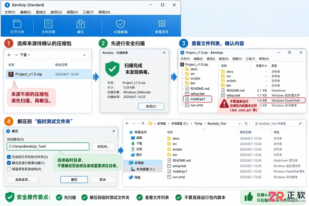 Bandizip安装后怎么用?新手入门第一步