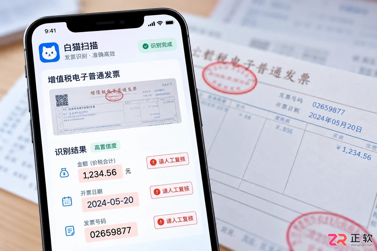 合同、票据、资料怎么整理?白猫扫描办公场景示例