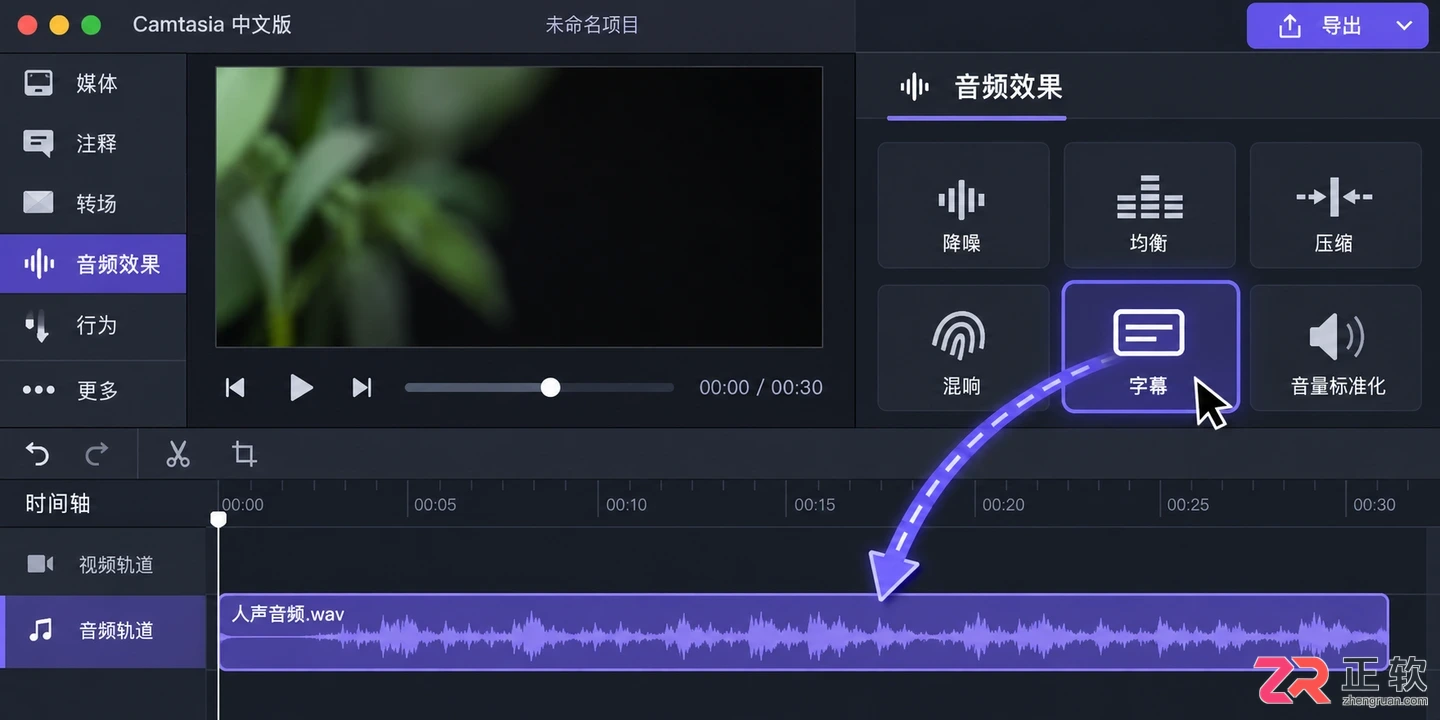 camtasia字幕同步教程与时间轴对齐方法