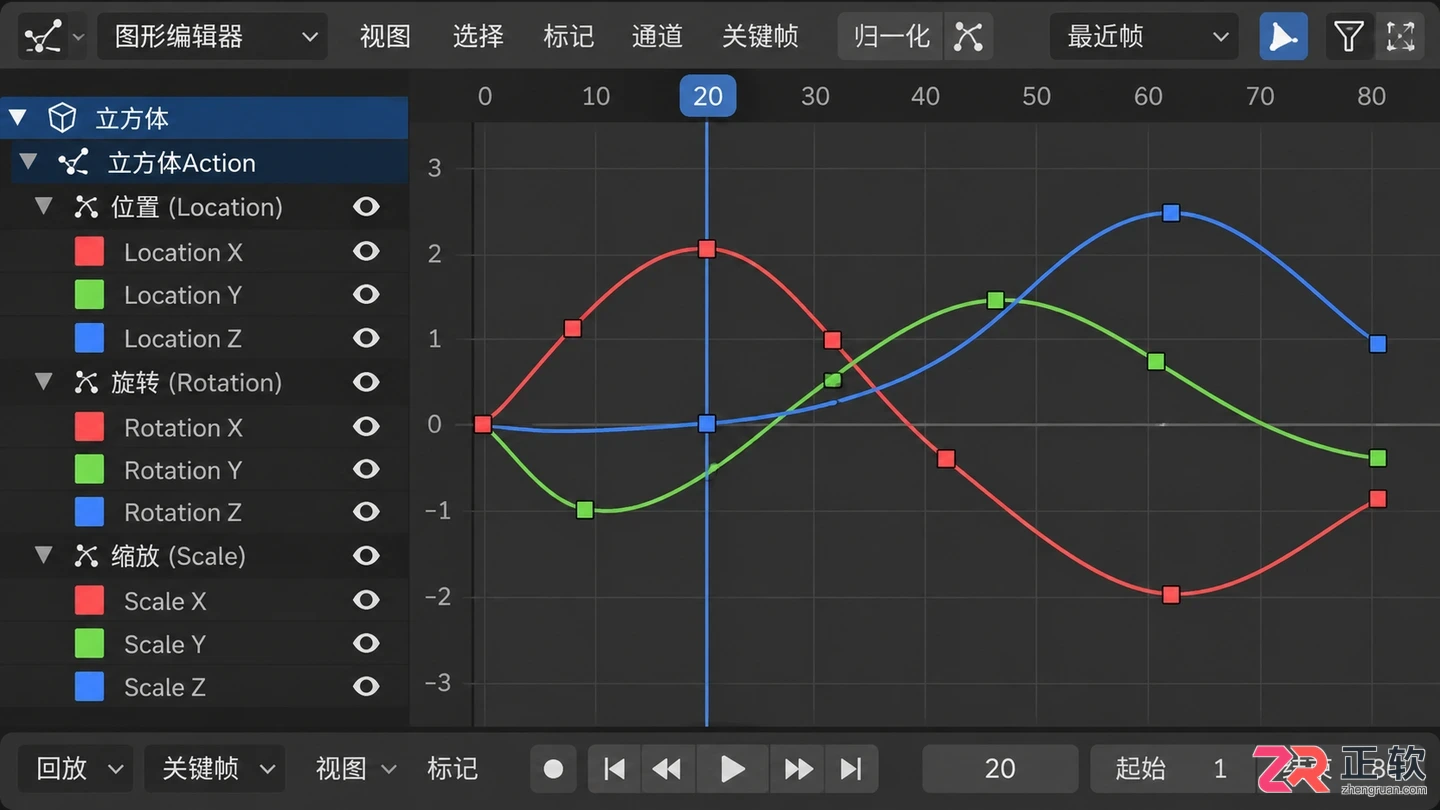 blender关键帧怎么显示出来的设置教程