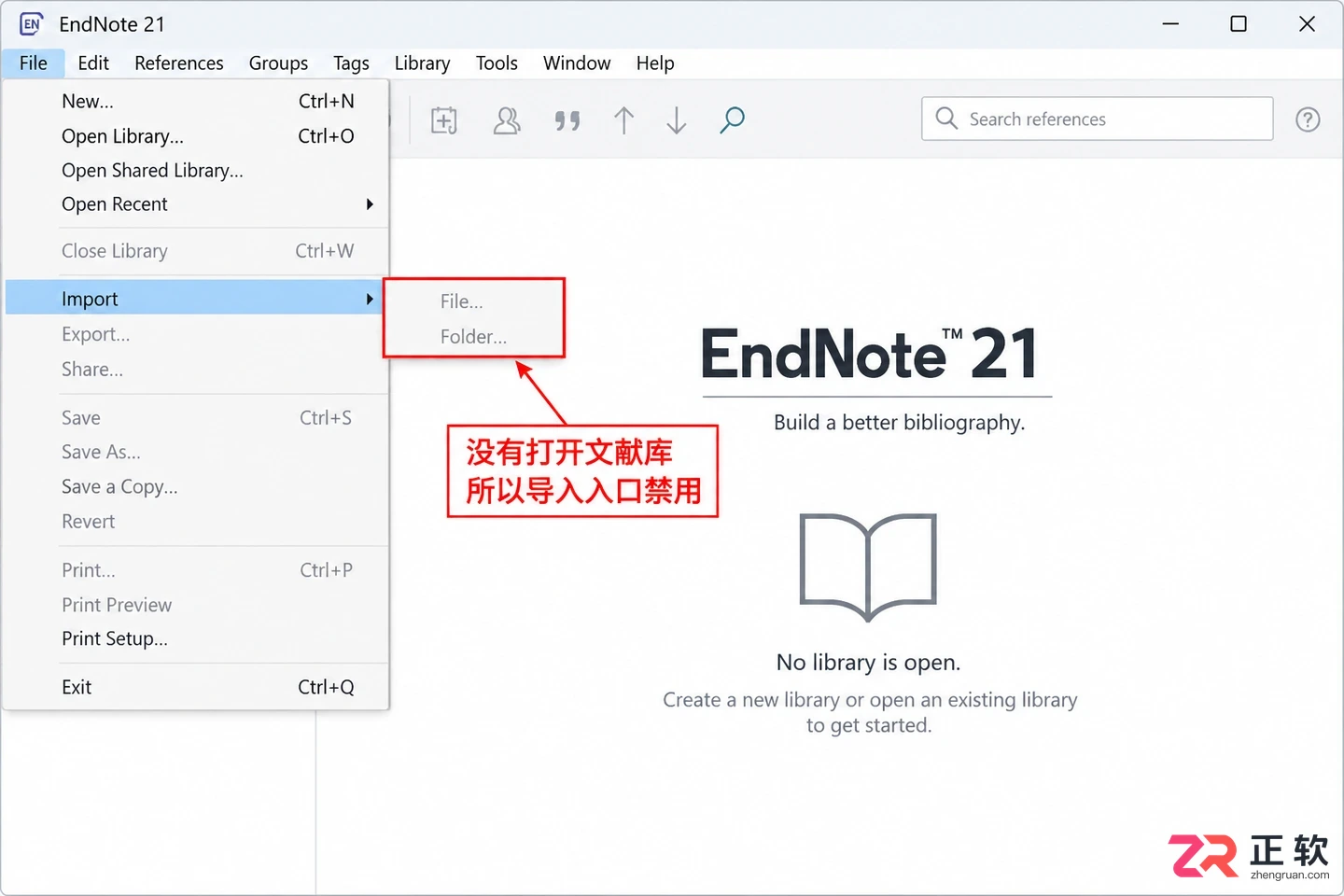 endnote导入变成灰色怎么解决及恢复操作方法