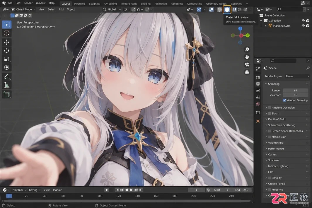 blender导入vrm的插件安装使用教程