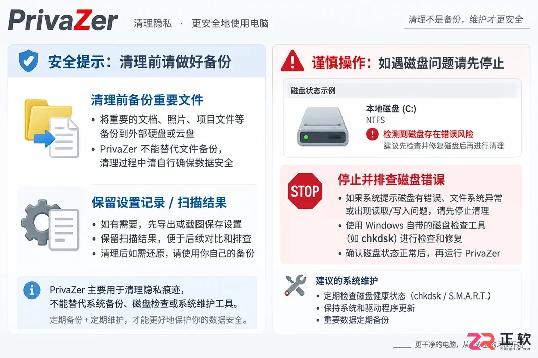 privazer清理C盘空间的正确操作步骤