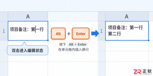 WPS 表格单元格内换行快捷键是什么