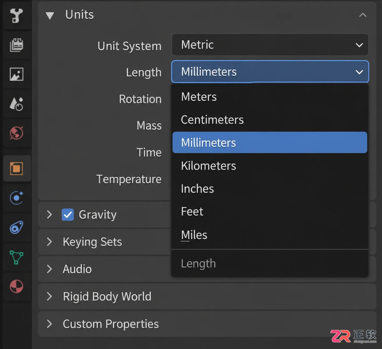 blender设置单位为毫米的详细操作教程