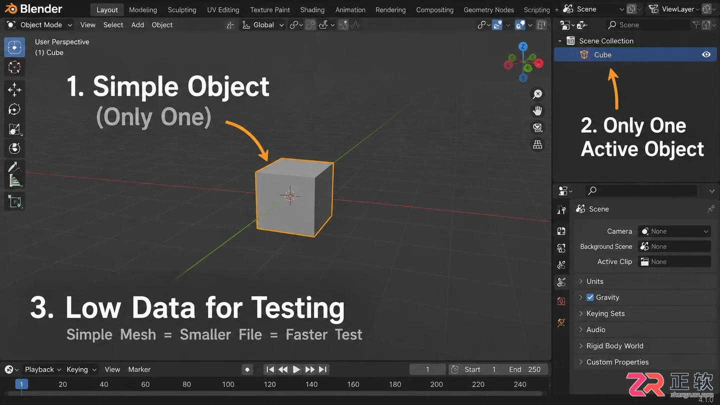 blender导出ABC格式后闪退怎么解决教程