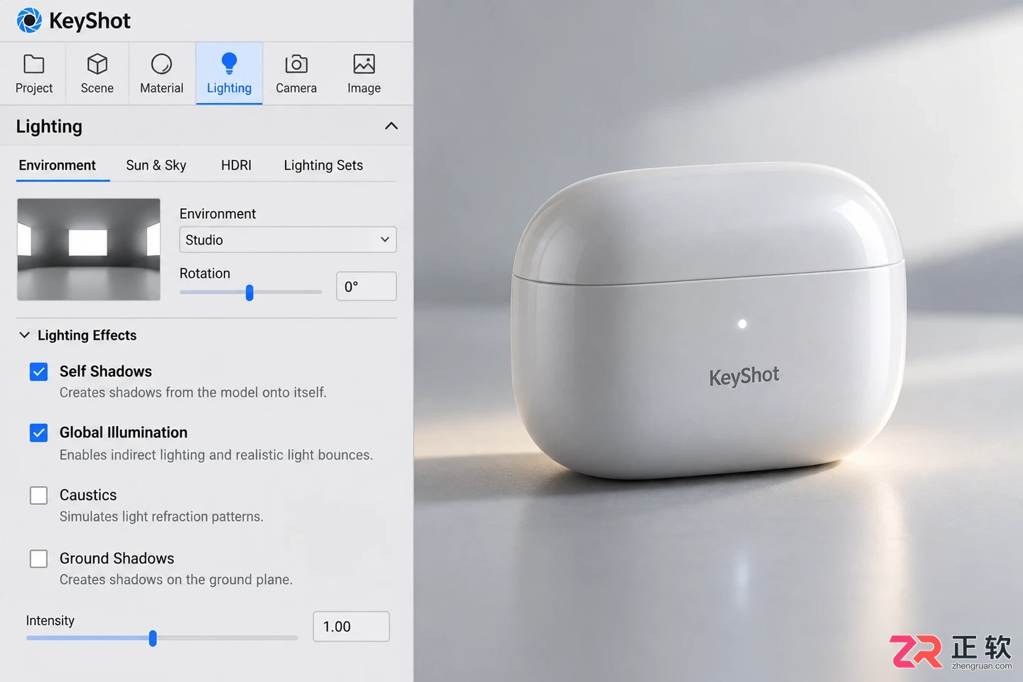 keyshot灯光渲染设置方法与实用教程