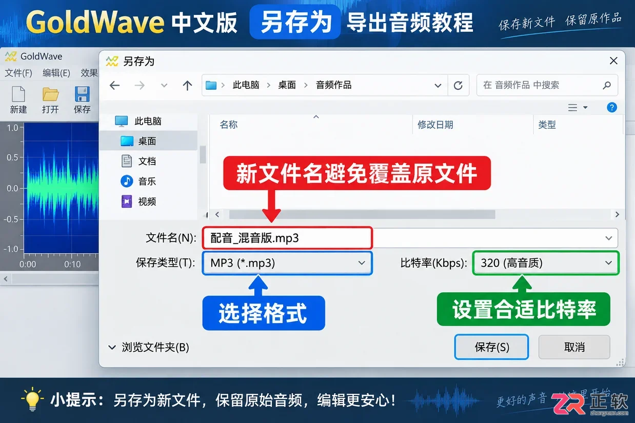 goldwave添加背景音乐怎么做详细操作教程
