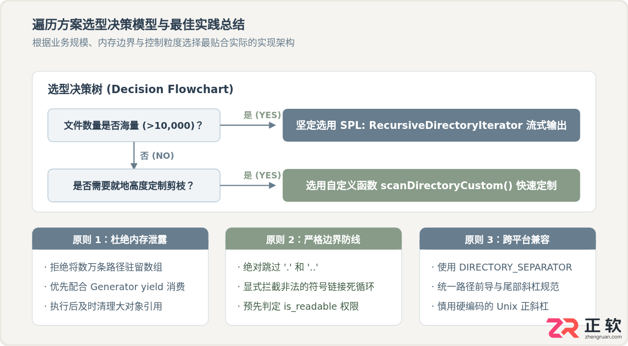 PHP递归遍历目录文件：RecursiveDirectoryIterator与自定义实现