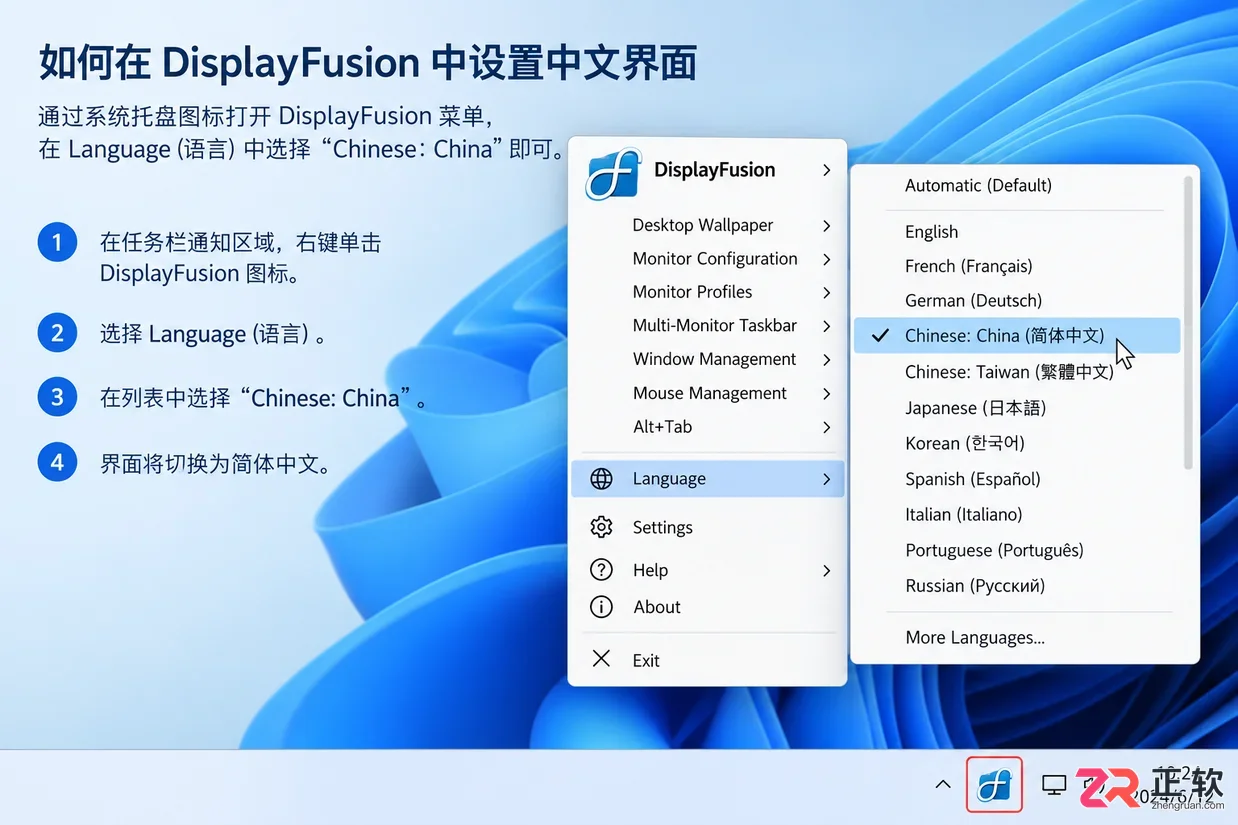 DisplayFusion Pro中文设置