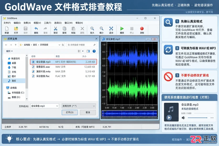 GoldWave素材导入教程详细操作步骤与方法